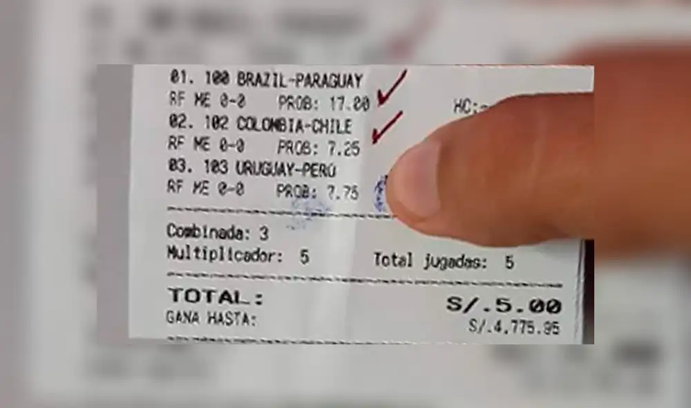 Un hincha le tuvo fe al empate en el partido Perú vs Uruguay y terminó ganando una fuerte suma de dinero. Un hincha le tuvo fe al empate en el partido Perú vs Uruguay y terminó ganando una fuerte suma de dinero.