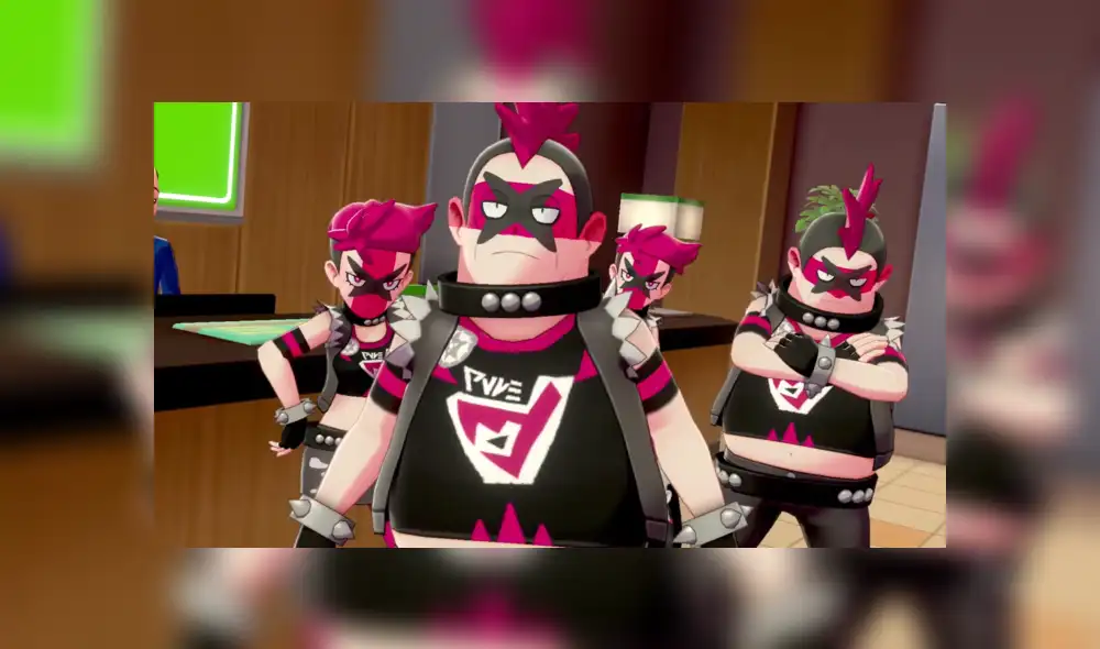 Team Yell será el grupo que hará de todo para que Roxy pueda ser la campeona de Galar en Pokémon Shield and Sword
