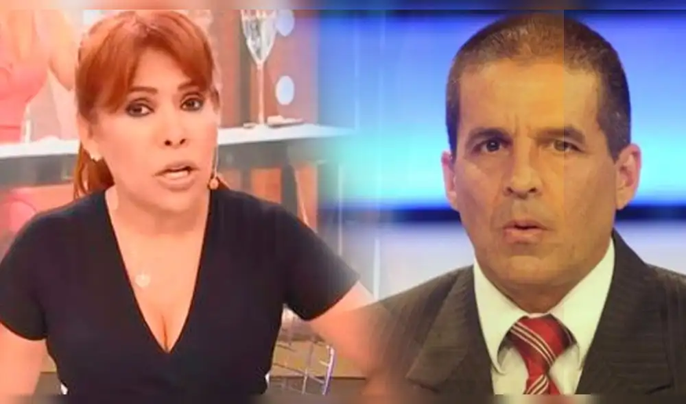 Magaly Medina llamó "patán" a Gonzalo Núñez en su programa. Foto: Composición.