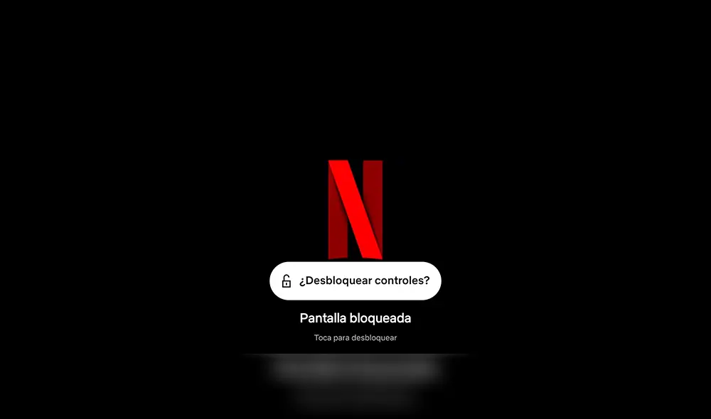 Pulsa la opción "Desbloquear controles" para volver a tener acceso a los botones de Netflix.