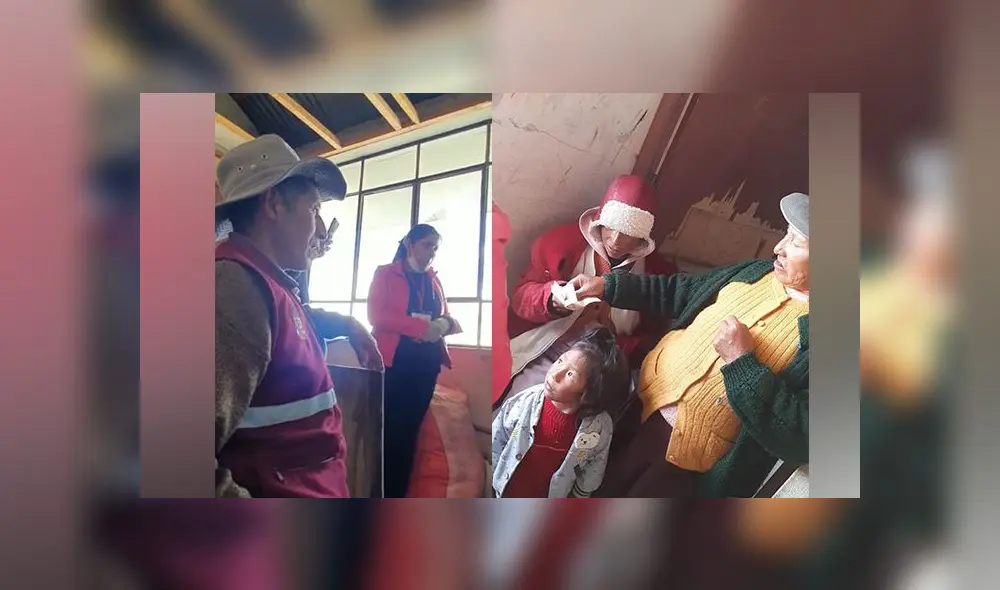 Trabajadora del municipio distrital de Caylloma entregó el dinero a la familia. Trabajadora del municipio distrital de Caylloma entregó el dinero a la familia.