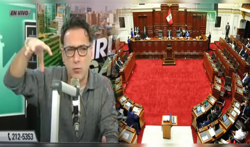 Carlos Galdós critica al Congreso de la Repúblia al asegurar que es un relleno sanitario por citar a ministros