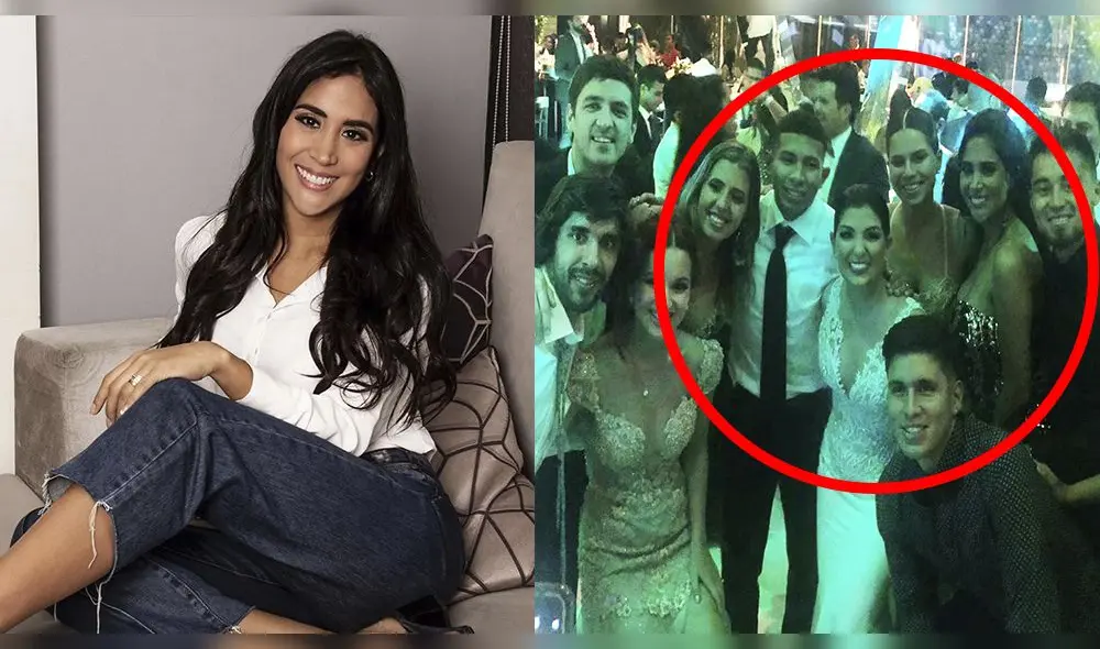 Melissa Paredes y el sugerente vestido que usó en boda de Edison Flores y Ana Siucho
