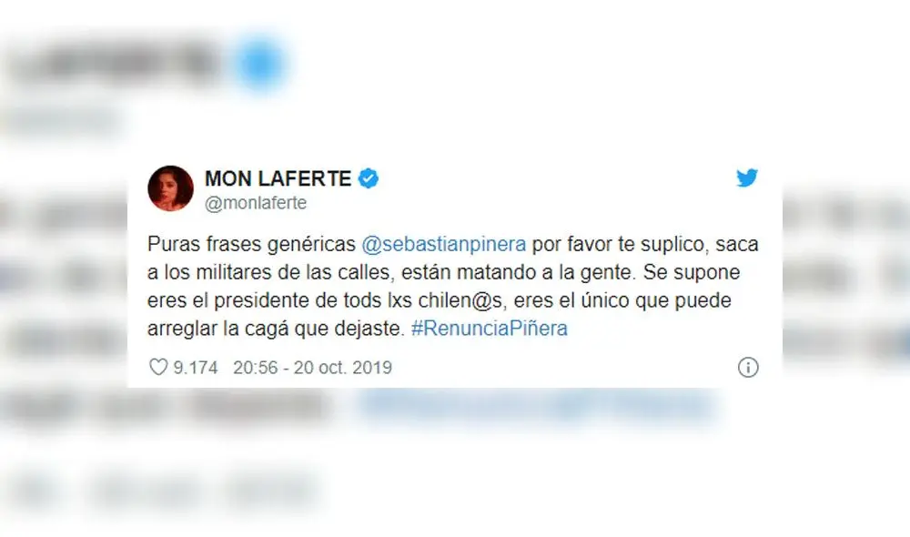 Twitter: Mon Laferte