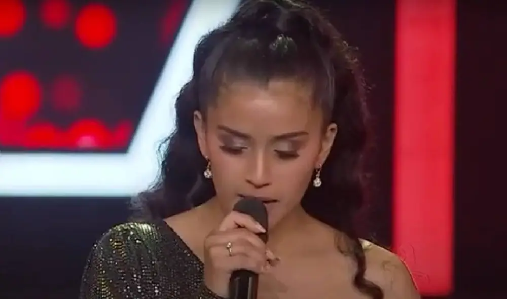 Oti Rodríguez llegó a "La voz Perú" y conmovió al contar su historia. Foto: captura de Latina