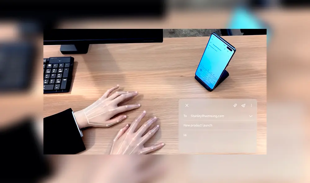 SelfieType, el teclado virtual "invisible" creado por Samsung.