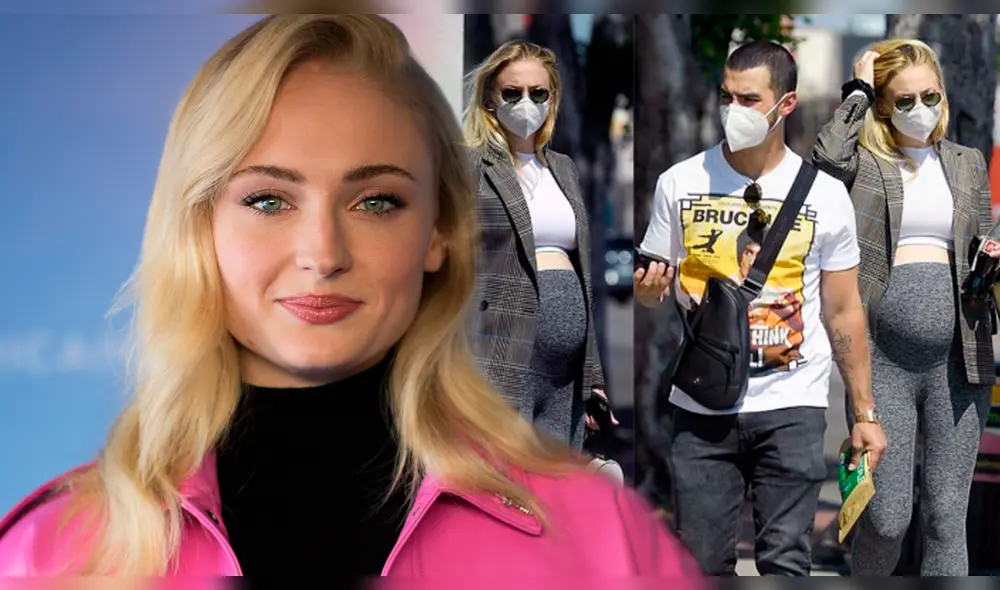 Sophie Turner es captada luciendo su avanzado embarazo por las calles de Los Ángeles junto a Joe Jonas