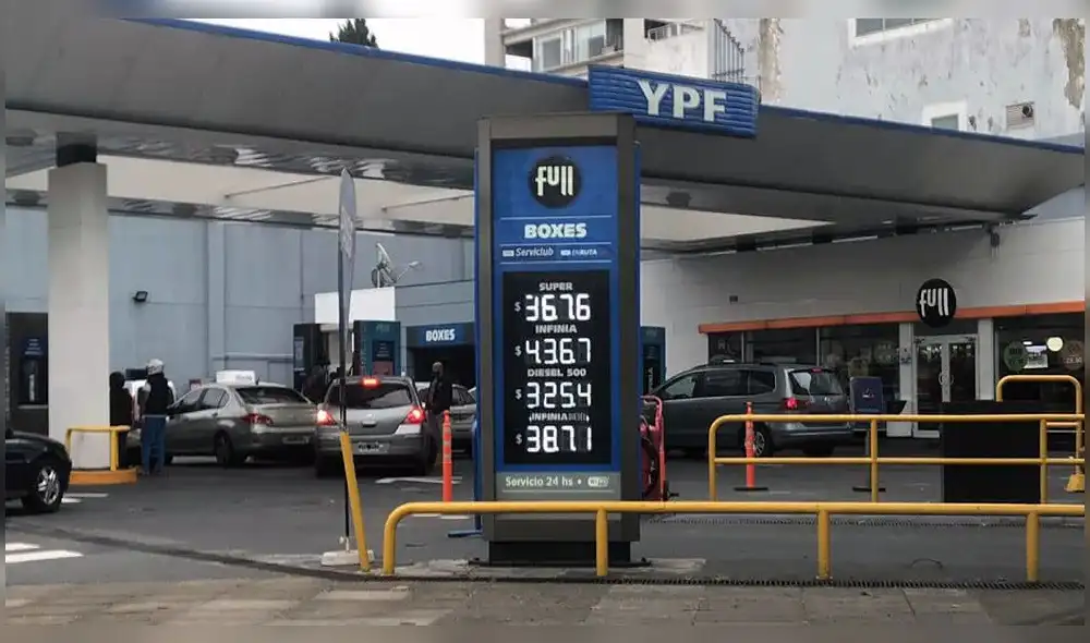 Precio de la gasolina en Argentina