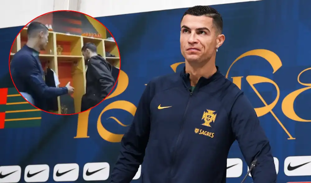 Cristiano Ronaldo y Bruno Fernandes protagonizaron un hecho que se volvió viral hace un par de días. Foto: composición EFE/captura de GE