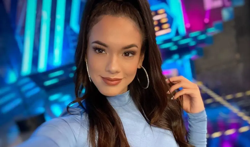 Jazmín Pinedo en el set de Esto es guerra. Foto: Instagram