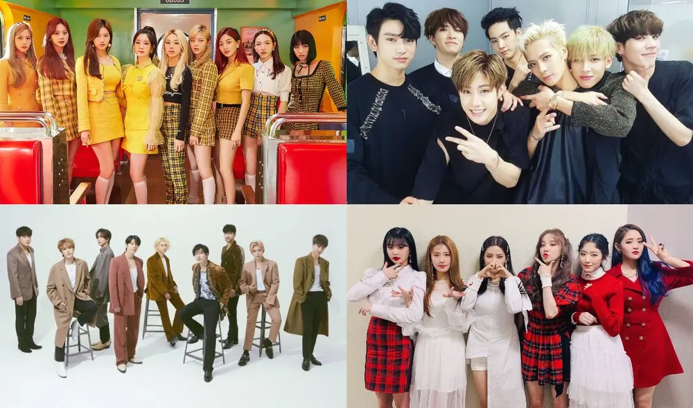 TWICE, SUPER JUNIOT, GOT7 y 
(G)I-DLE en los AAA2020. Foto: Instagram