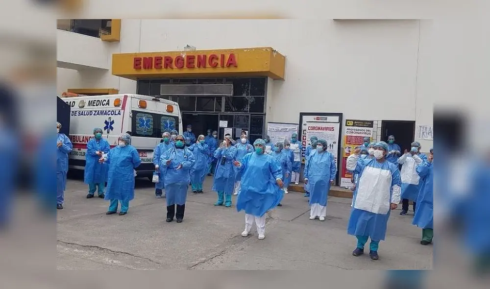 Arequipa. Personal médico y técnico días atrás reclamaba por falta de bioseguridad en hospital.