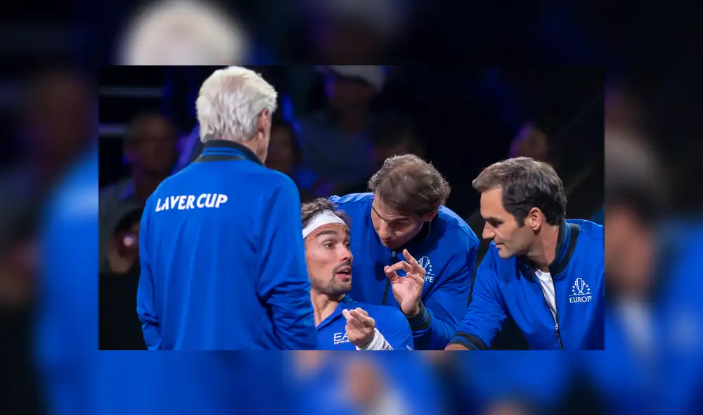 Nadal y Federer se unieron para ayudar a un compañero. Créditos: EFE Nadal y Federer se unieron para ayudar a un compañero. Créditos: EFE