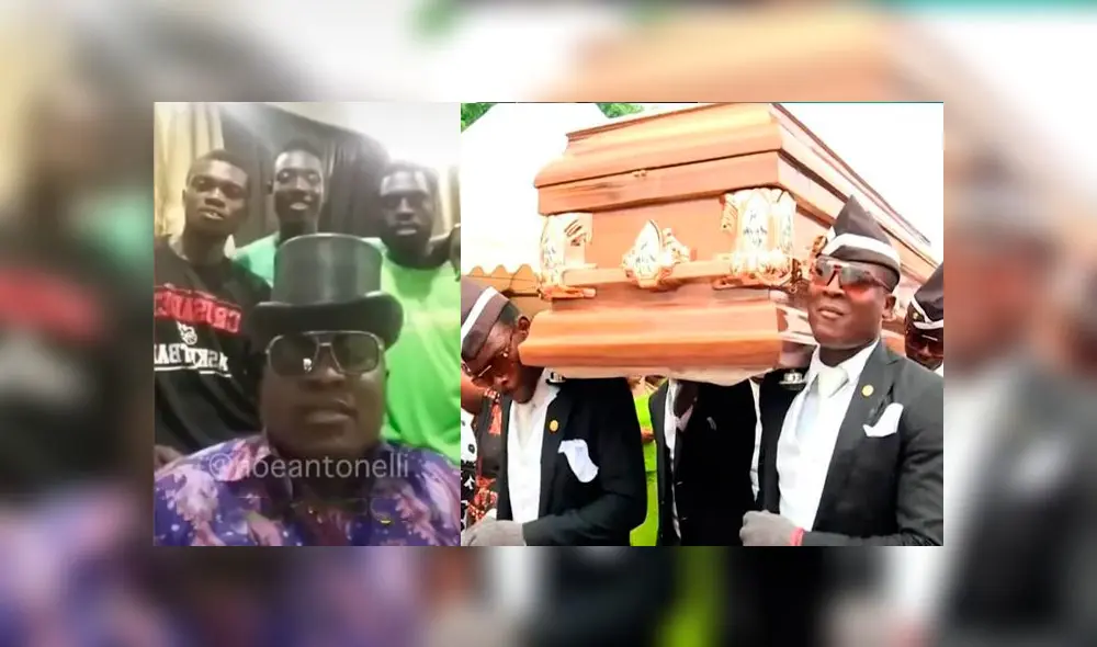 Desliza las imágenes para ver parte de la entrevista que hicieron a los africanos que bailan con ataúd. Foto: Noe Antonelli/Instagram