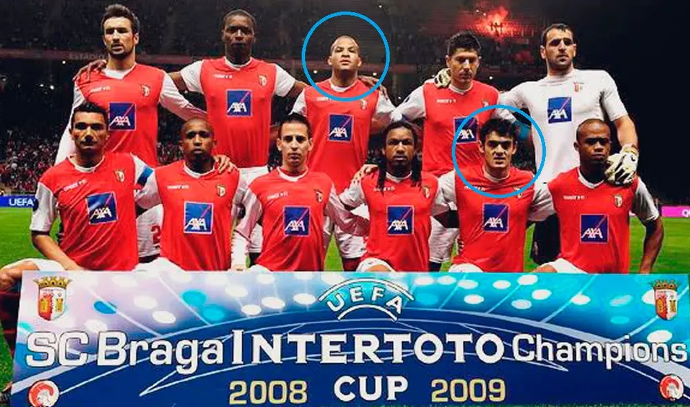 Luis Aguiar y el 'Mudo' jugaron juntos en la temporada 2008/2009. Foto: SC Braga