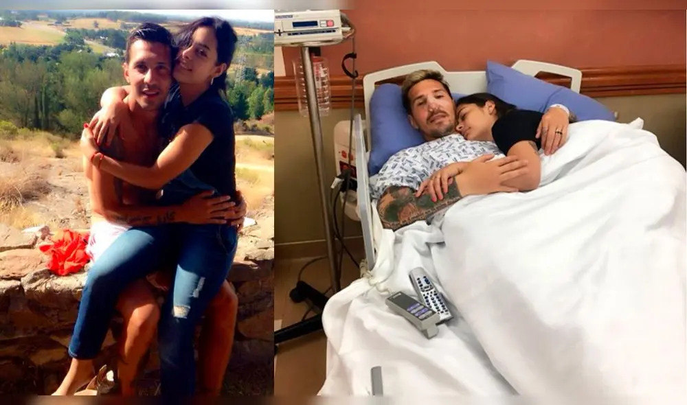 Larissa Riquelme y Jonathan Fabbro