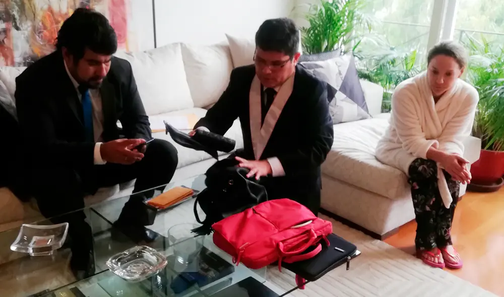 Allanamiento departamento Luciana León.