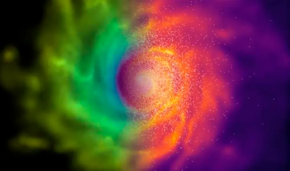 Galaxia creada a computadora | Universidad de Durham Galaxia creada a computadora | Universidad de Durham