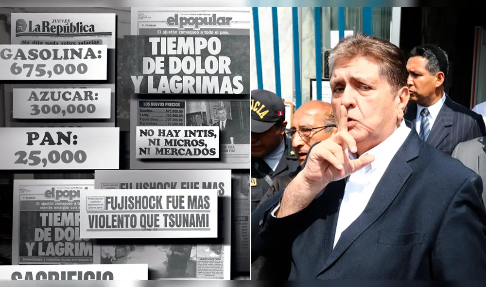 Alan García cuestiona crecimiento económico, pero le recuerdan hiperinflación