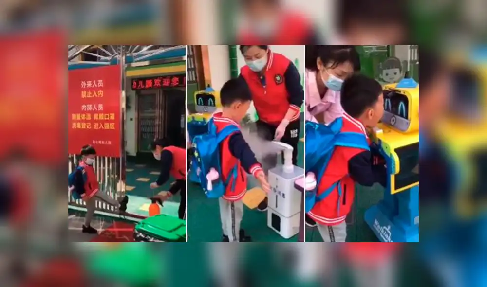 Alumnos de inicial y primaria se someten a un estricto protocolo de seguridad para evitar la propagación del coronavirus. Alumnos de inicial y primaria se someten a un estricto protocolo de seguridad para evitar la propagación del coronavirus.