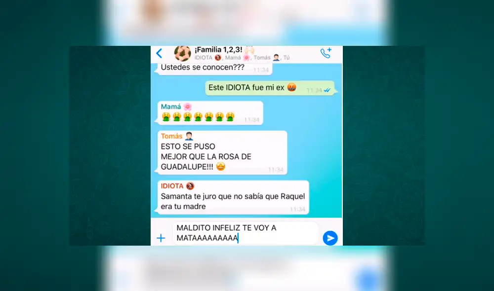 WhatsApp: Su madre le presenta a su novio menor que ella y resultó ser su ex pareja [VIDEO]