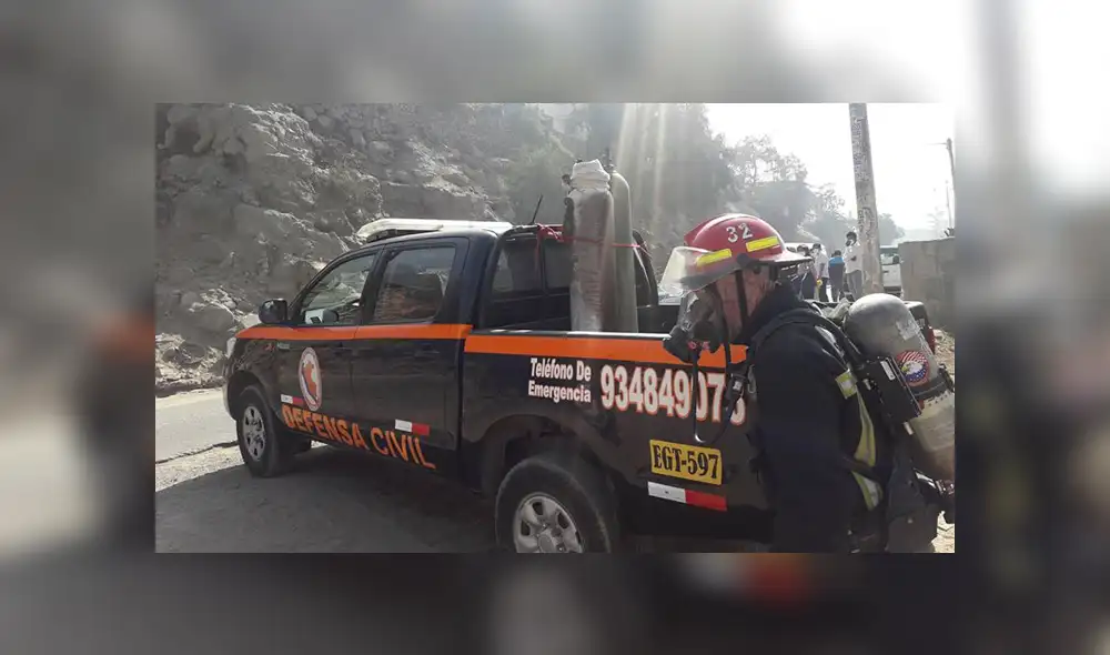 Evacuan a 50 escolares de inicial tras fuga de gas tóxico en Chosica [FOTOS]
