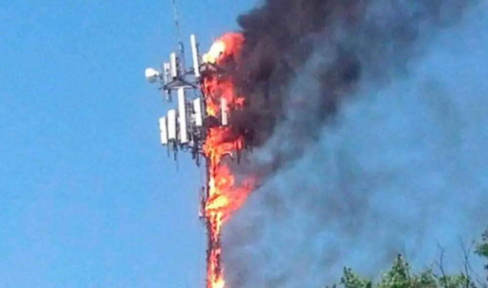 Durante las últimas semanas se han reportado varios casos de incendios de antenas. Foto: Telefe Noticias