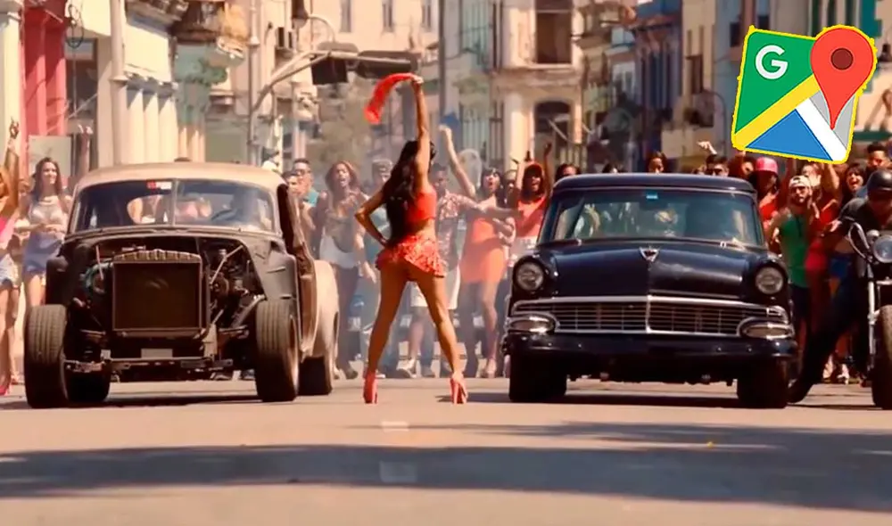 Desliza las imágenes para ver cómo luce la calle donde se filmó una recordada escena de Fast & Furious 8. Foto: captura de YouTube