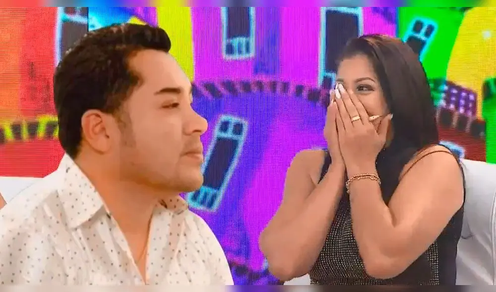 La conductora de televisión no pudo evitar dejarle una muestra de cariño a su expareja.