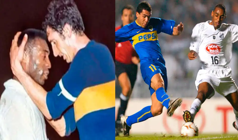 Boca Juniors y Santos se enfrentaron dos veces en la historia de la Copa Libertadores. Foto: Difusión / AFP