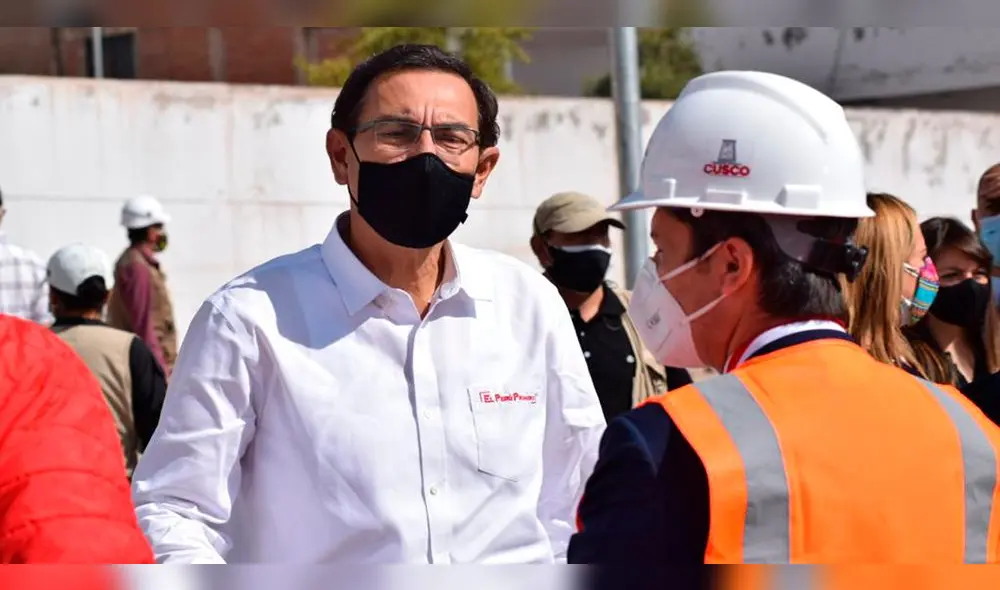 Presidente Martín Vizcarra llegó este martes a Cusco para la entrega de un nuevo centro de atención para pacientes COVID-19. Foto: Gobierno Regional de Cusco.