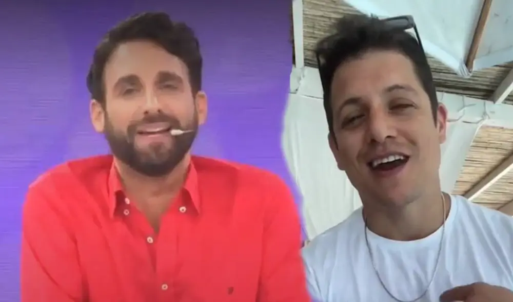 Rodrigo González responde a Gino Pesaressi en "Amor y Fuego". Foto: Composición LR/ Captura de pantalla