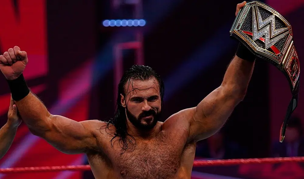 Drew McIntyre venció a Angel Garza en Monday Night Raw. Foto: WWE
