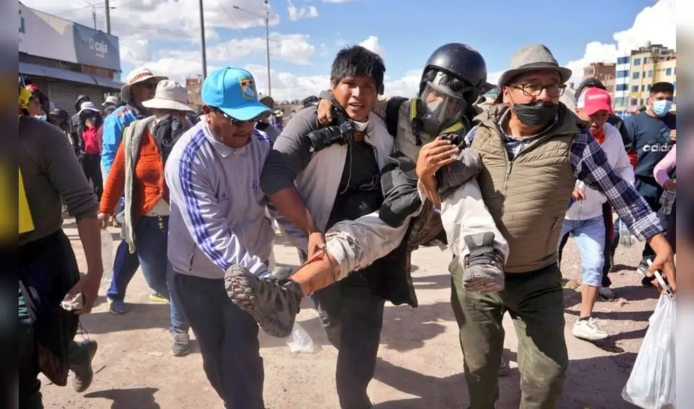 Protestas en Juliaca. Foto: Luis Javier M.