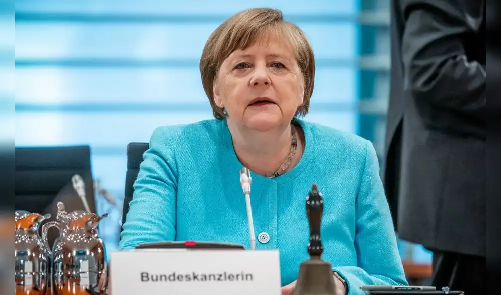 Canciller de Alemania, Angela Merkel, en conferencia de prensa. Foto: AFP. Canciller de Alemania, Angela Merkel, en conferencia de prensa. Foto: AFP.