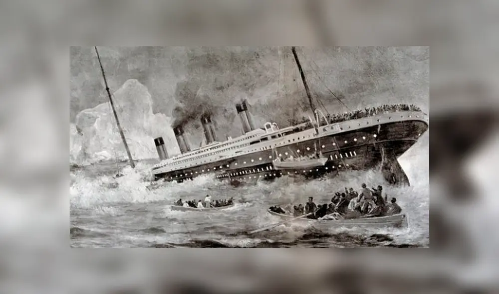 El ‘Titanic’ se hundió el 10 de abril de 1912 en el océano Atlántico al quinto día de su viaje inaugural. (FOTO: Twitter)