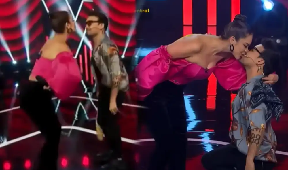 Karen Schwarz y Ezio Oliva en "La voz kids". Foto: composición LR/ captura Latina Karen Schwarz y Ezio Oliva en "La voz kids". Foto: composición LR/ captura Latina