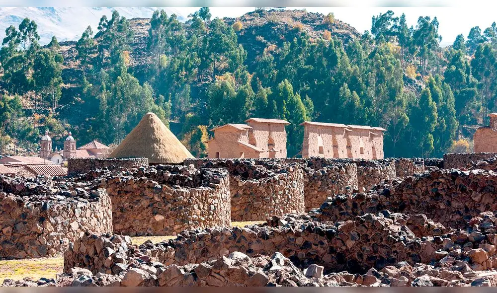 complejo raqchi. Aquí se hay qolqas para alimentos.