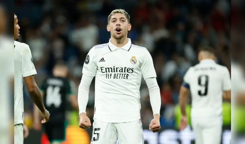 Valverde anotó el último gol del Madrid en el partido. Foto: EFE Valverde anotó el último gol del Madrid en el partido. Foto: EFE