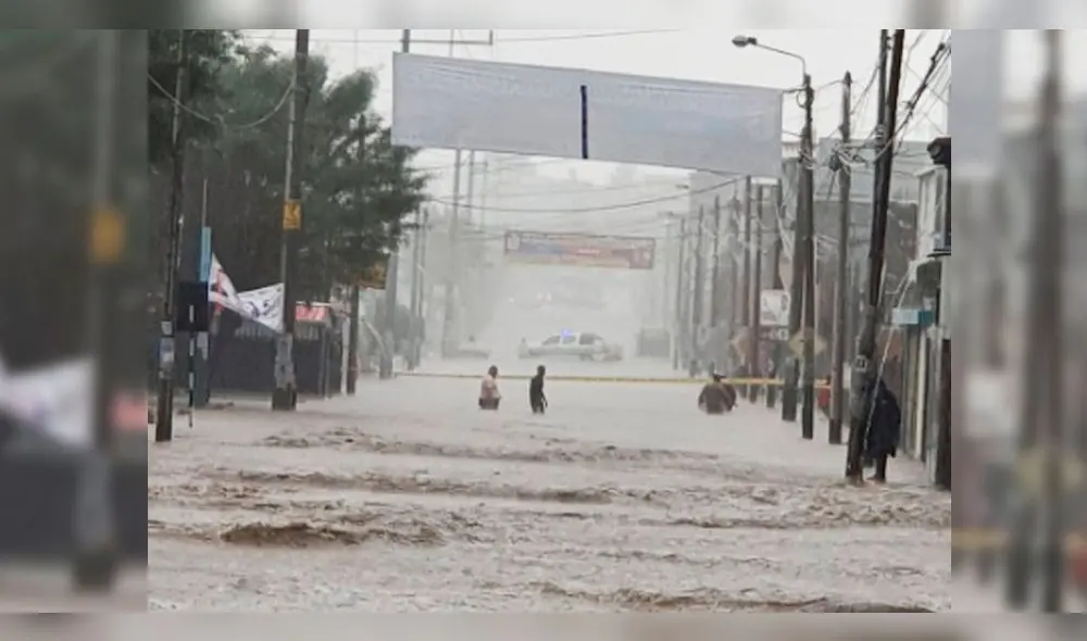 Caída de granizada e intensas lluvias activan torrenteras en Arequipa.