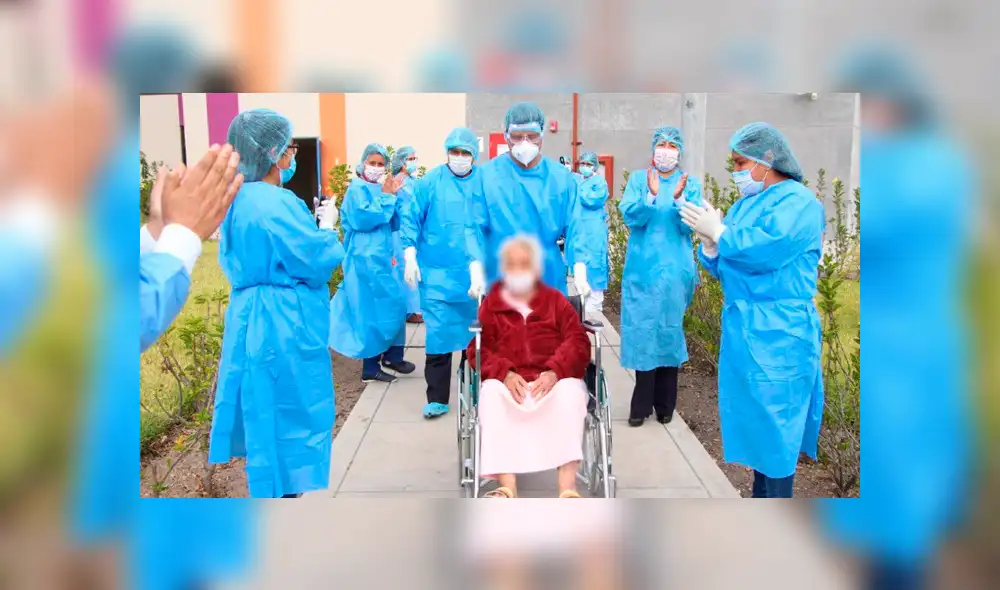 Anciana venció a la COVID-19 en Ayacucho. Foto: Captura Anciana venció a la COVID-19 en Ayacucho. Foto: Captura