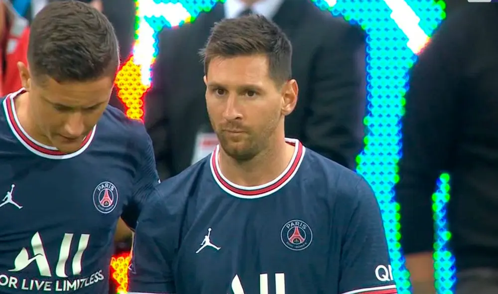 Lionel Messi debutó con el PSG ante Reims por la Ligue 1. Foto: captura ESPN