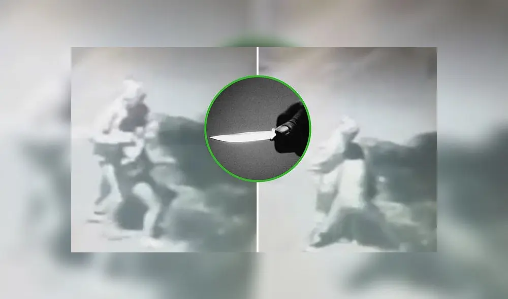 Sujeto atacó a su aún esposa con el arma blanca en la calle Fernando Gerdres y luego huyó. (Foto: Captura de video) Sujeto atacó a su aún esposa con el arma blanca en la calle Fernando Gerdres y luego huyó. (Foto: Captura de video)