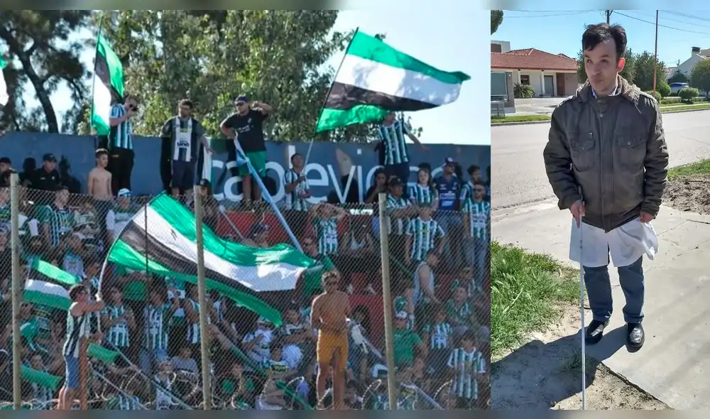 Fútbol argentino: Lucas Romagnoli, el fiel hincha invidente del Villa Mitre. Foto: Facebook. Fútbol argentino: Lucas Romagnoli, el fiel hincha invidente del Villa Mitre. Foto: Facebook.