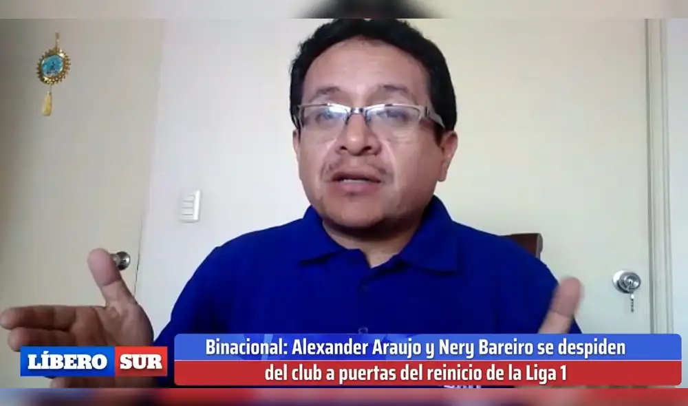 Jorge Jiménez en la conducción de Líbero Sur.