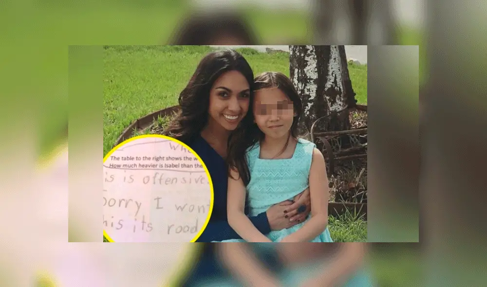 Rhythm Pacheco es la niña que puso en jaque a su profesora al negarse a resolver un problema matemático que ‘denigraba a las mujeres’ por su peso. Rhythm Pacheco es la niña que puso en jaque a su profesora al negarse a resolver un problema matemático que ‘denigraba a las mujeres’ por su peso.