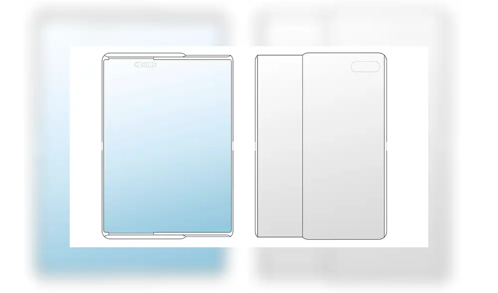 La patente de Samsung revela un dispositivo con pantalla retráctil. | Foto: LetsGoDigital