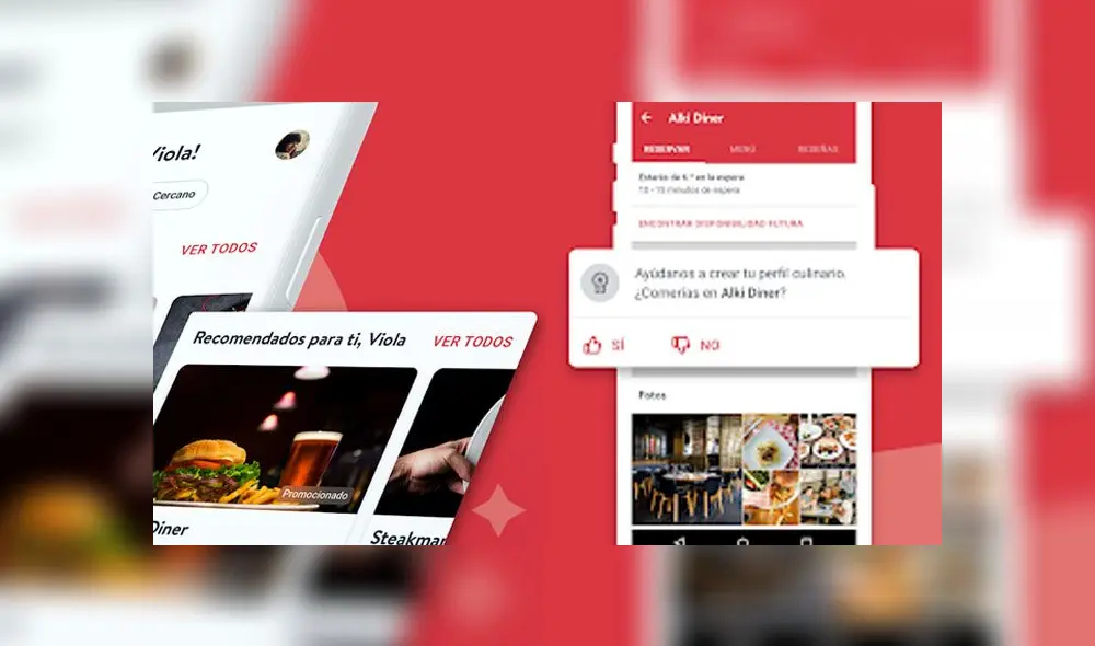 OpenTable para hacer reservaciones en restaurantes.