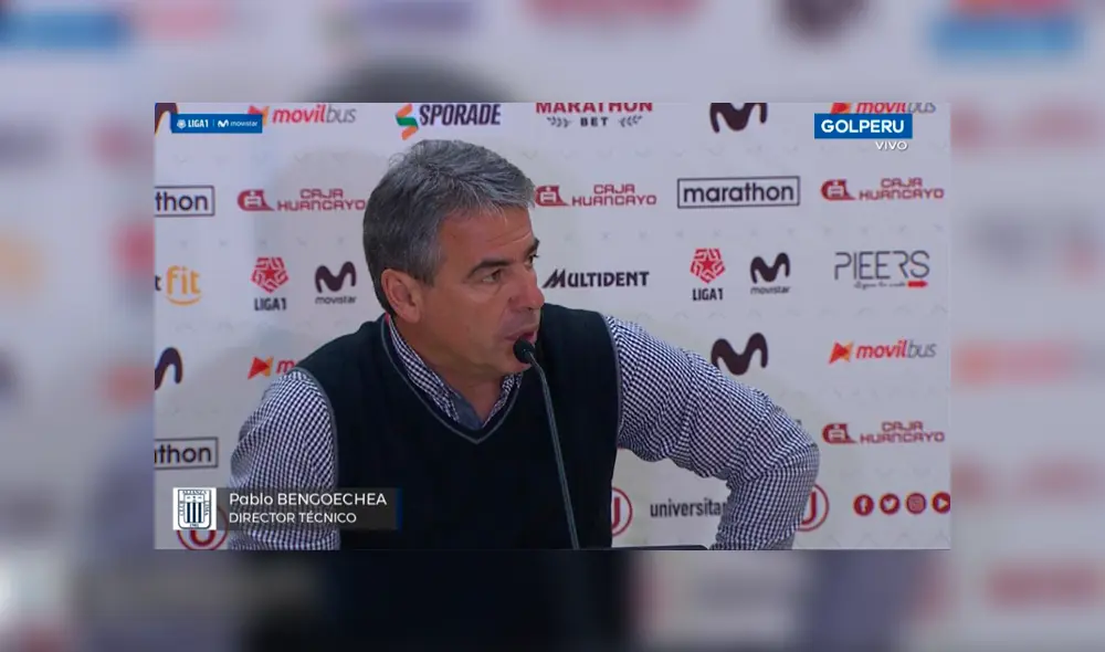 El entrenador blanquiazul reconoció la derrota de su equipo ante los 'cremas'. Créditos: Gol Perú El entrenador blanquiazul reconoció la derrota de su equipo ante los 'cremas'. Créditos: Gol Perú