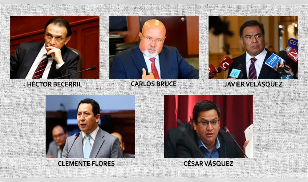 Cinco congresistas implicados en investigación a 'Los Temerarios del Crimen'